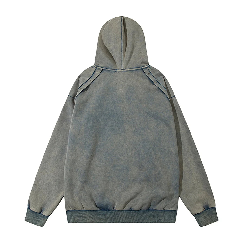 GLITCH FADE ZIP HOODIE MNW2008
