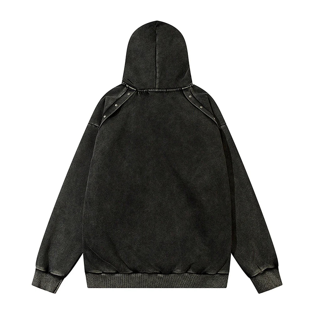 GLITCH FADE ZIP HOODIE MNW2008
