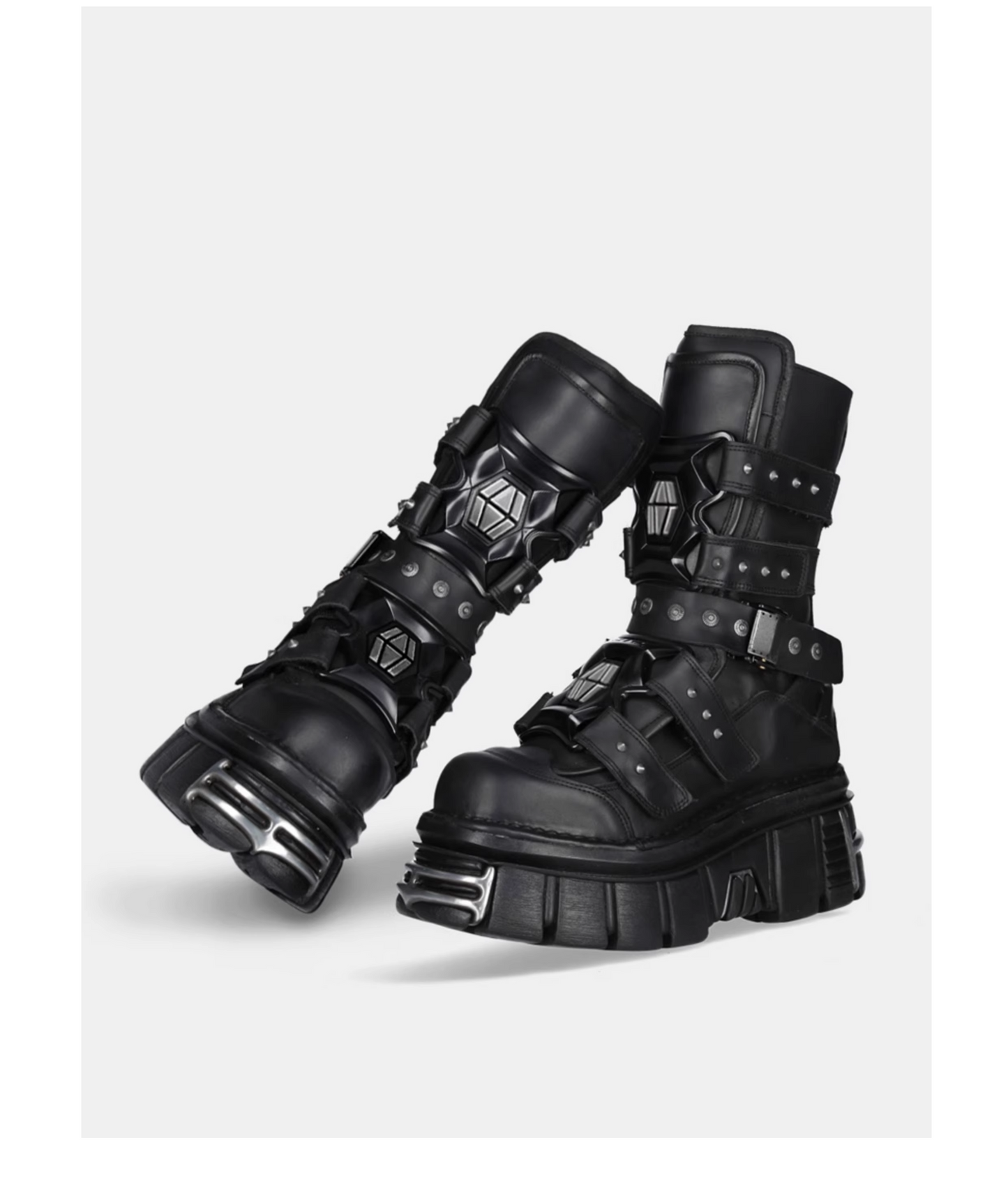 HIGH-END GIMMICK PUNK STREET-STYLE BOOTS MNW1971