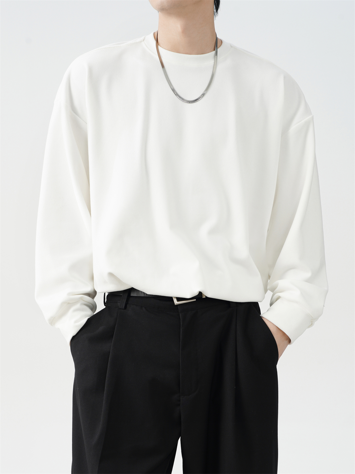 LOOSE CASUAL ROUND NECK T-SHIRT MNW1958