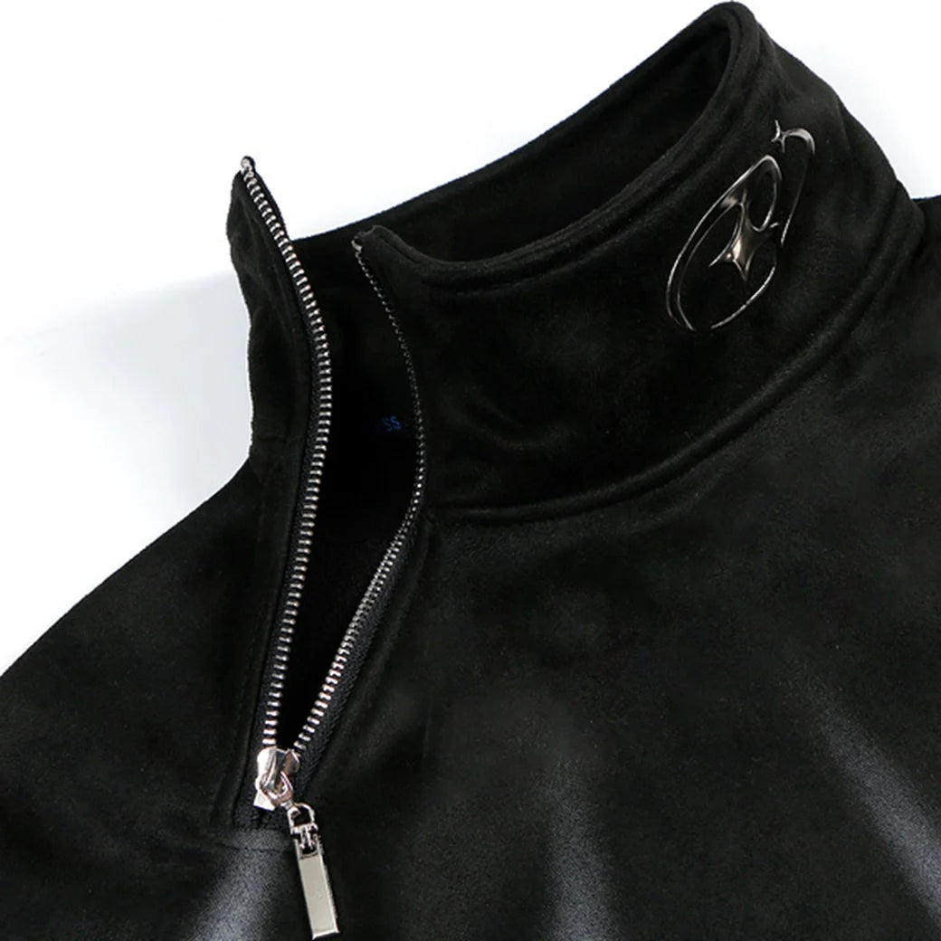 HALF-ZIP MODE STYLE LONG SLEEVE T-SHIRT MNW1945