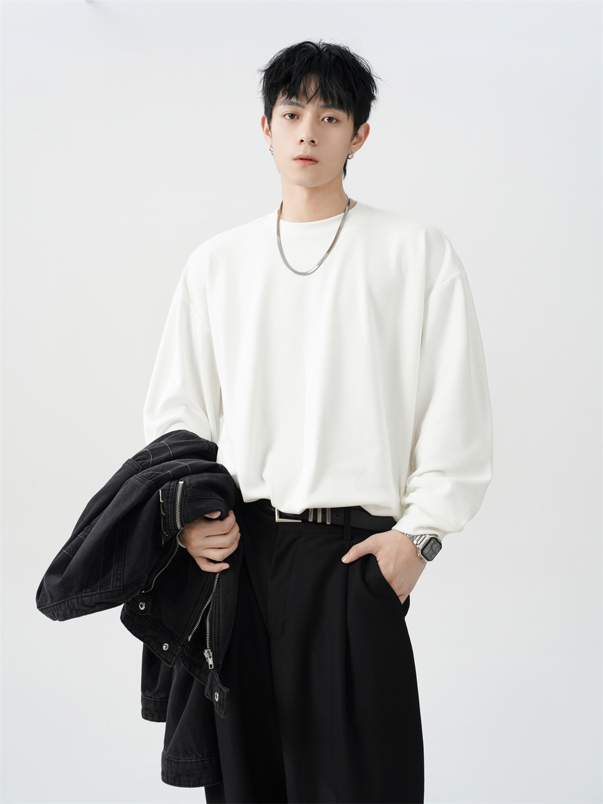LOOSE CASUAL ROUND NECK T-SHIRT MNW1958