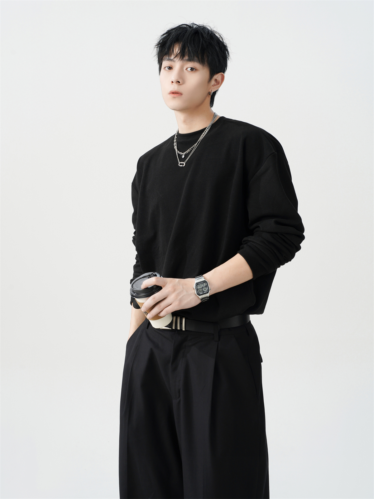 LOOSE CASUAL ROUND NECK T-SHIRT MNW1958