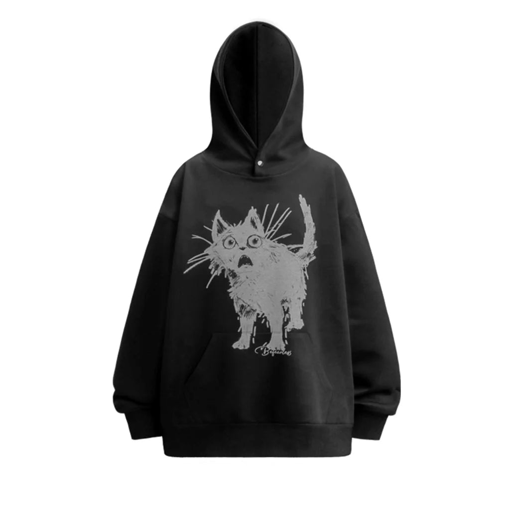 NERVOUS CAT HOODIE MNW2011
