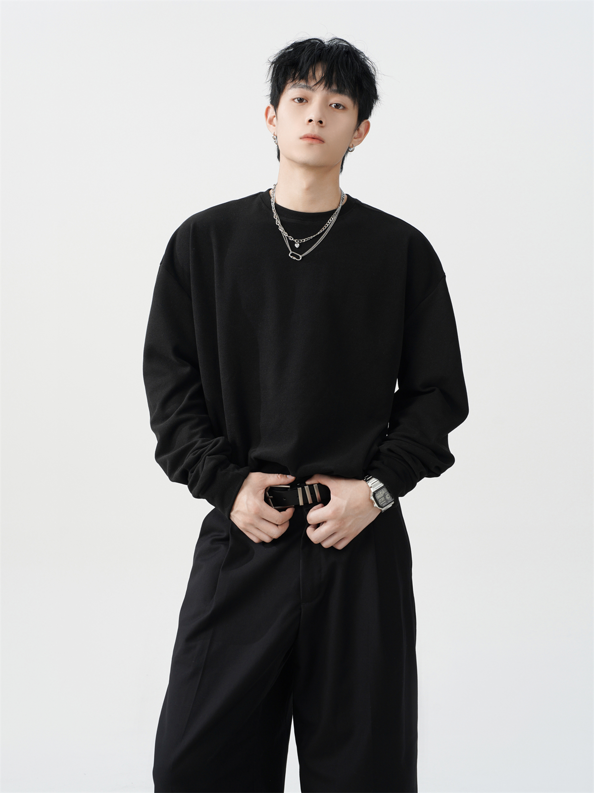 LOOSE CASUAL ROUND NECK T-SHIRT MNW1958