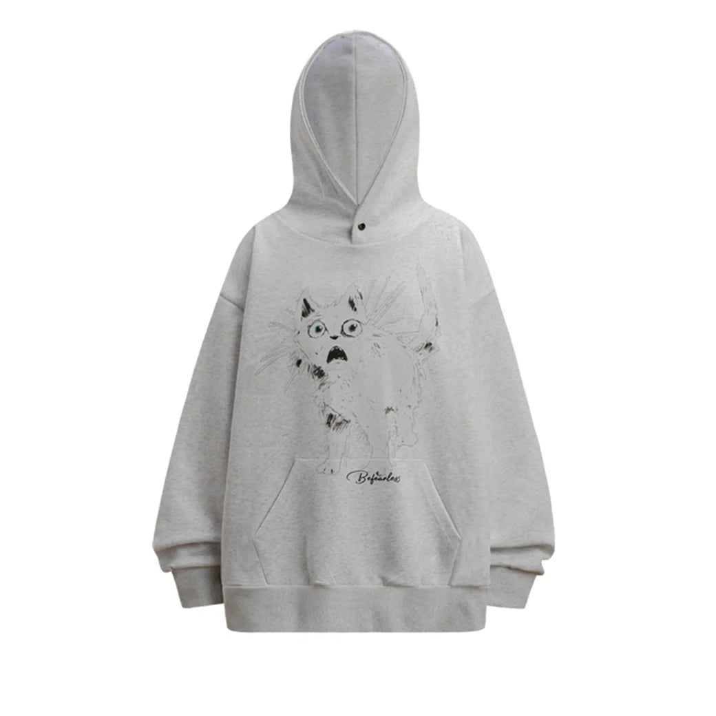 NERVOUS CAT HOODIE MNW2011