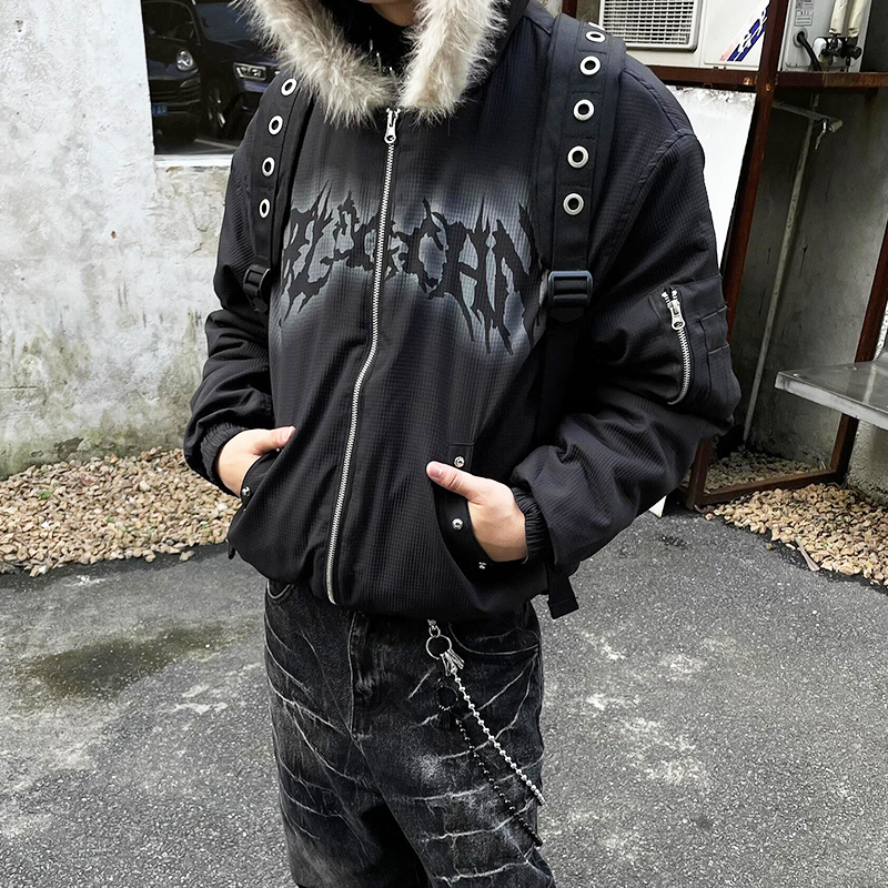 FAUX FUR HOODED JACKET MNW1975