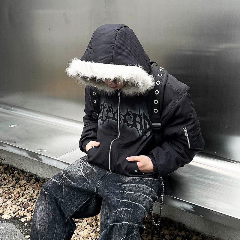 FAUX FUR HOODED JACKET MNW1975