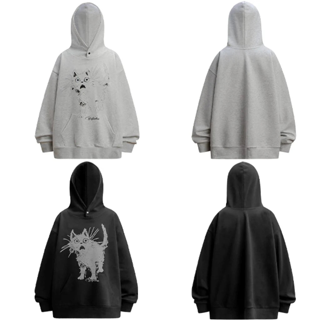 NERVOUS CAT HOODIE MNW2011