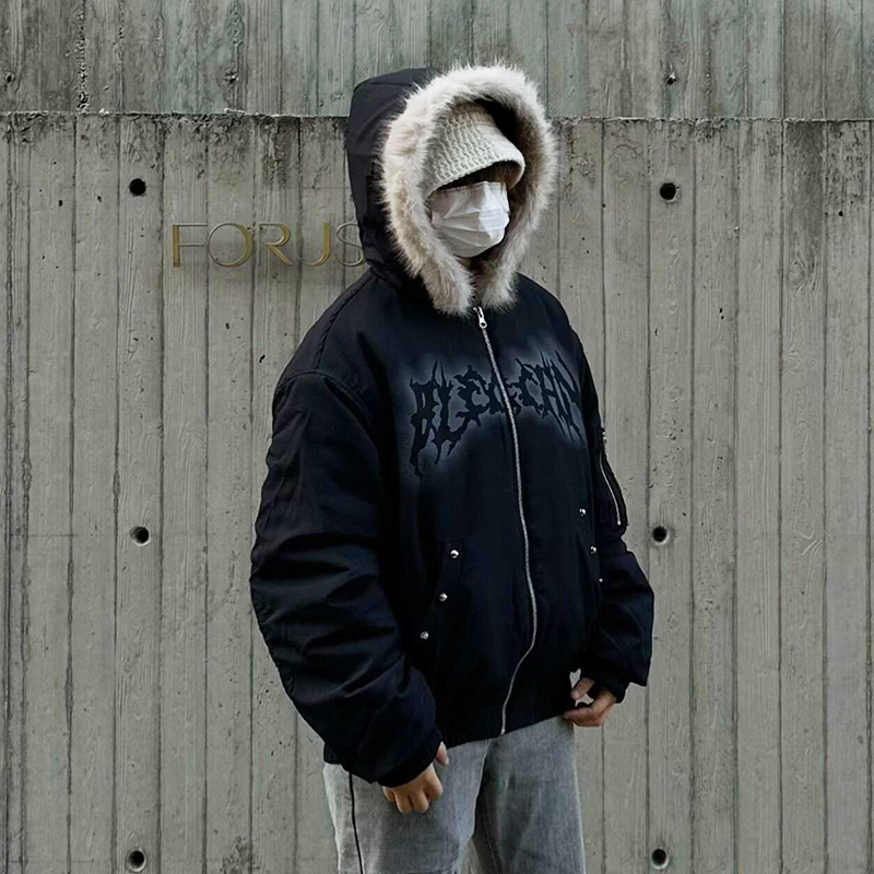 FAUX FUR HOODED JACKET MNW1975