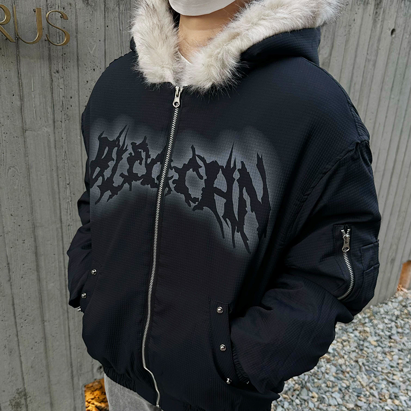 FAUX FUR HOODED JACKET MNW1975