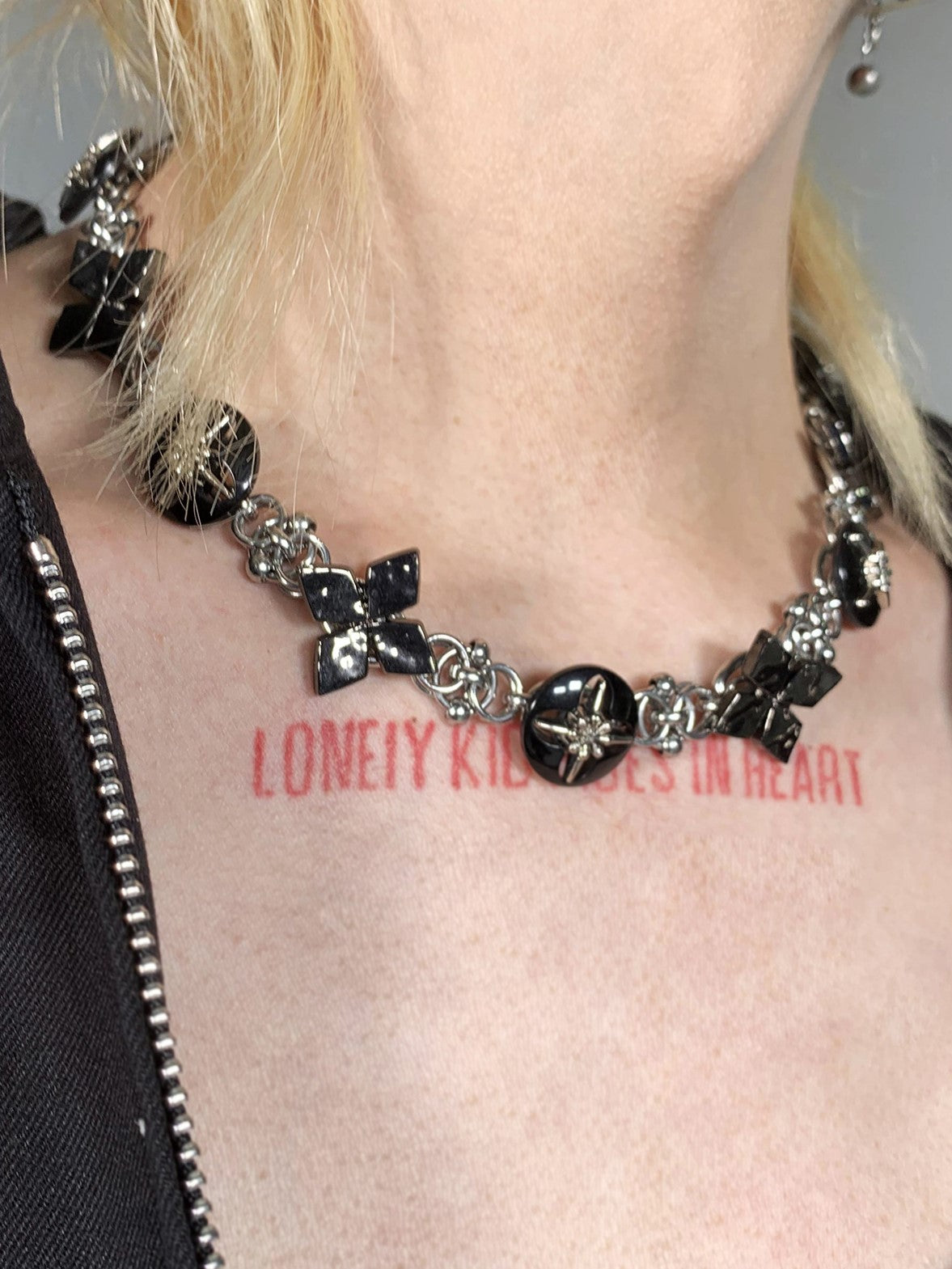 METAL LOCK NECKLACE MNW923
