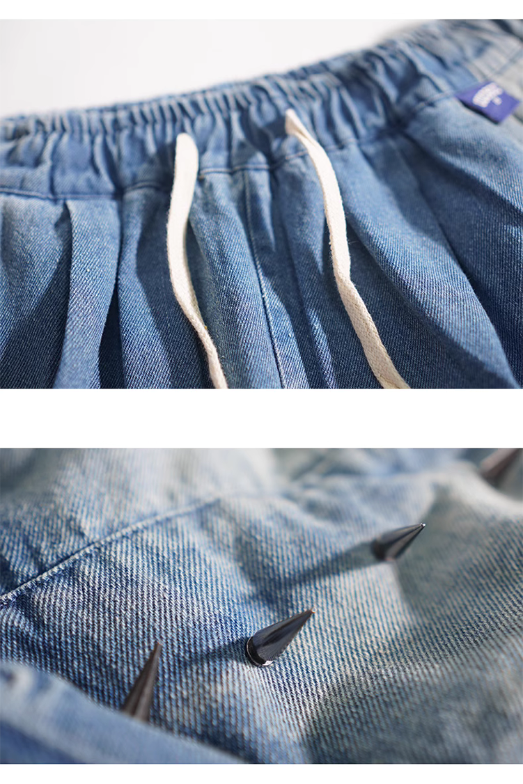 DENIM SHORT CARGO PANTS MNW660