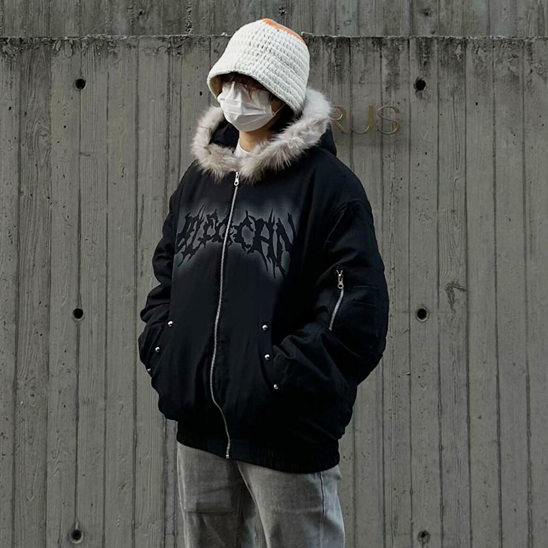 FAUX FUR HOODED JACKET MNW1975