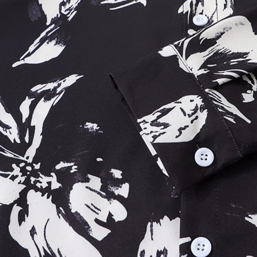 BLACK PETAL SHIRT MNW2049