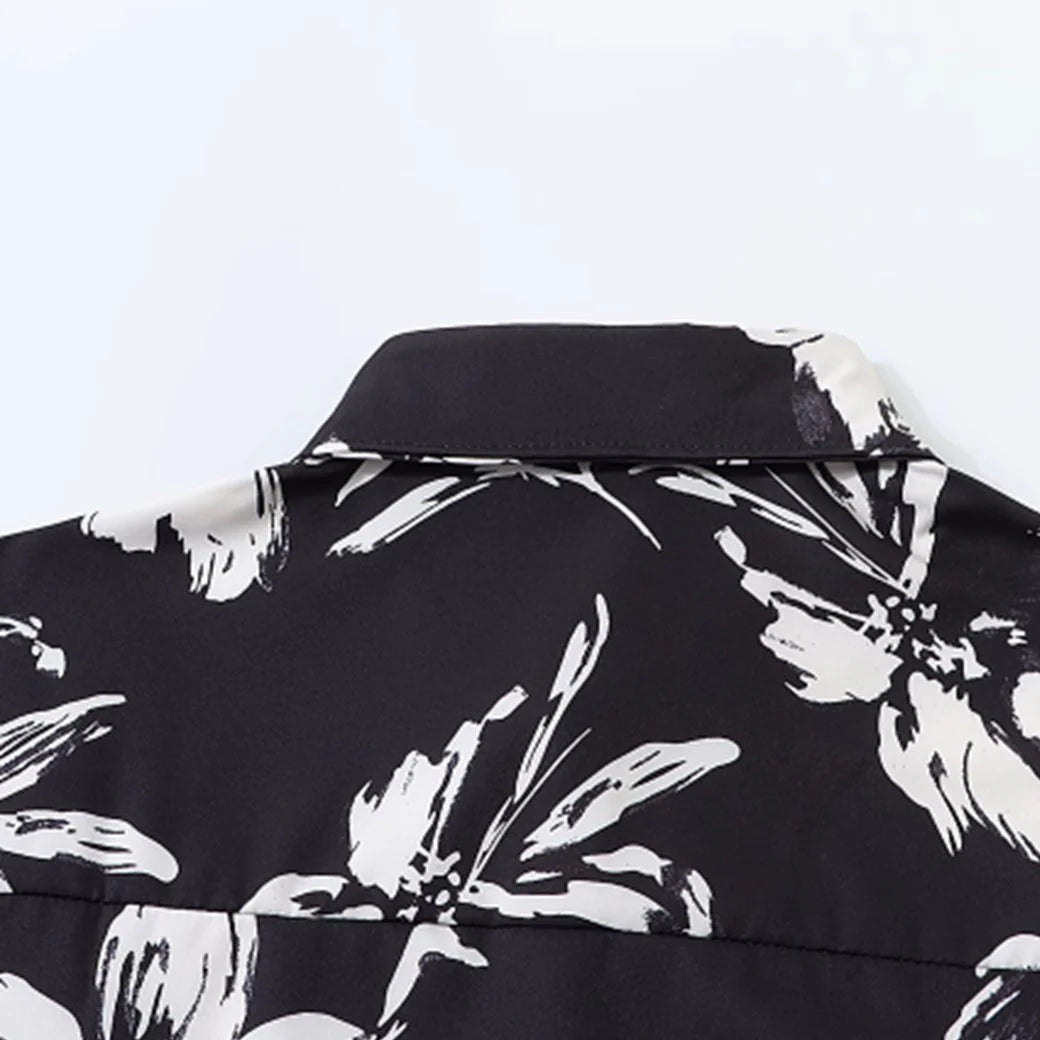 BLACK PETAL SHIRT MNW2049