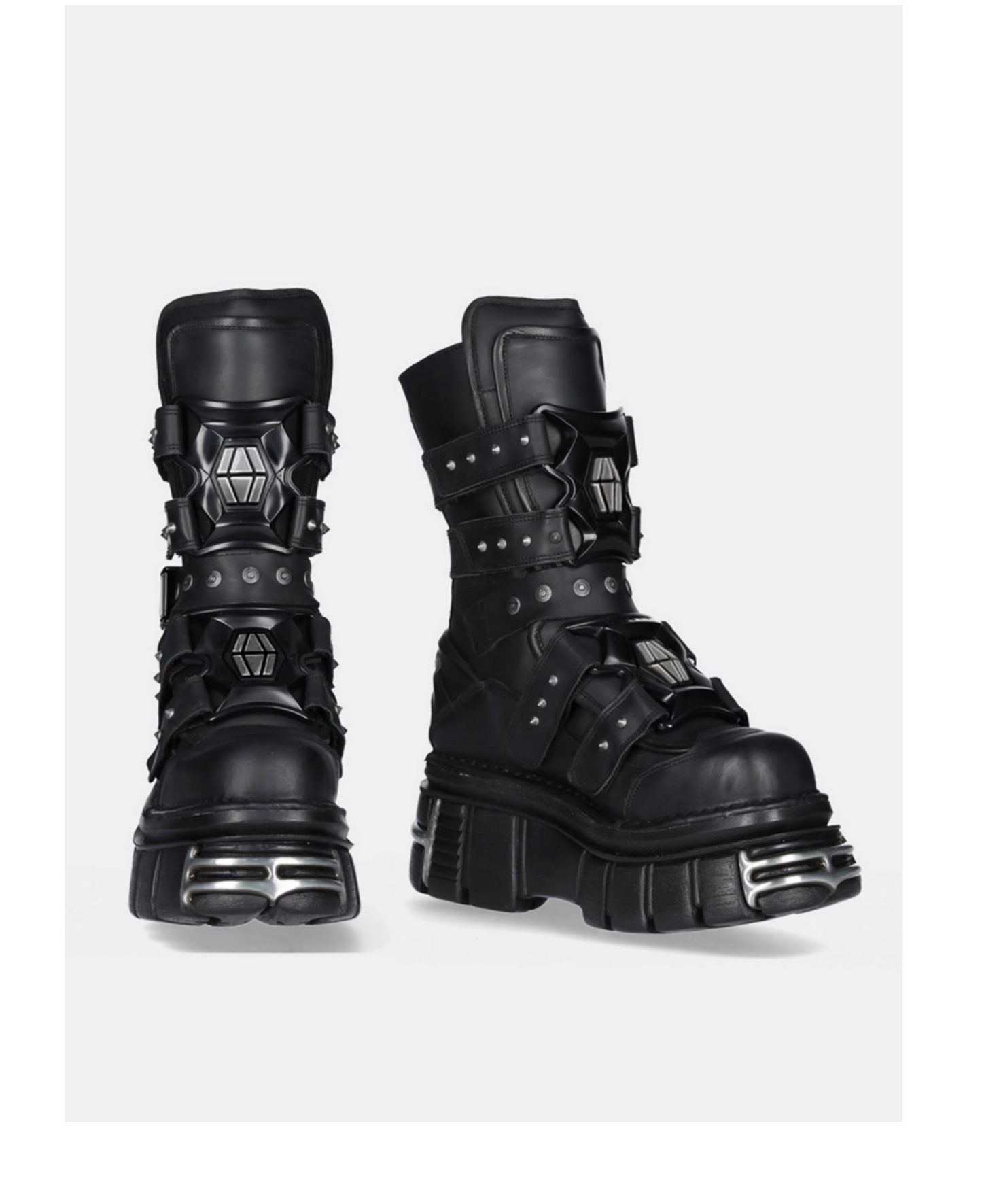 HIGH-END GIMMICK PUNK STREET-STYLE BOOTS MNW1971