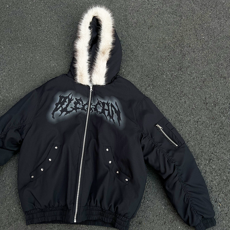 FAUX FUR HOODED JACKET MNW1975