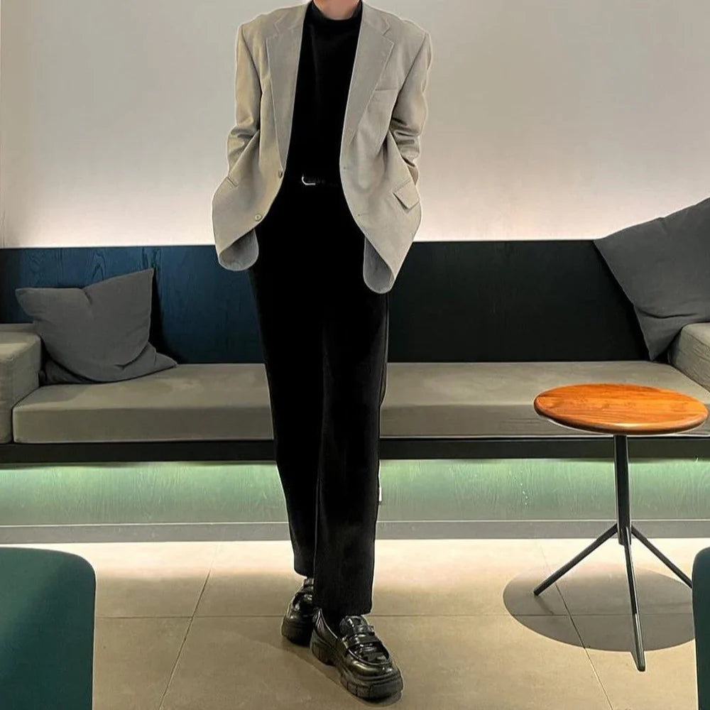 STYLISH STRAIGHT SLACKS MNW1952