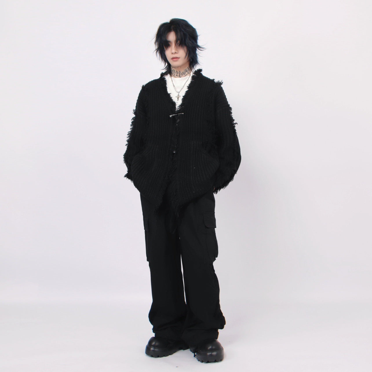 ROUGH DAMAGE CARDIGAN MNW1445