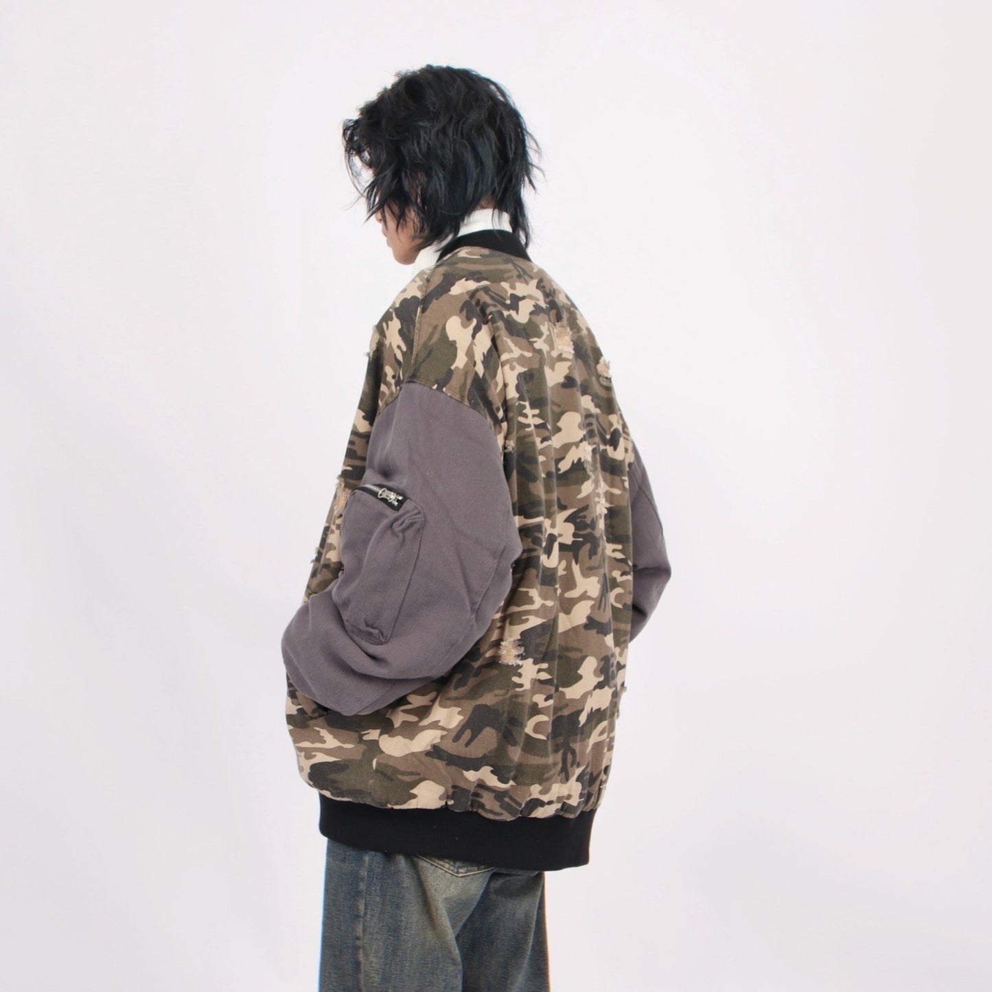 CAMOUFLAGE SWITCHING BLOUSON MNW1438
