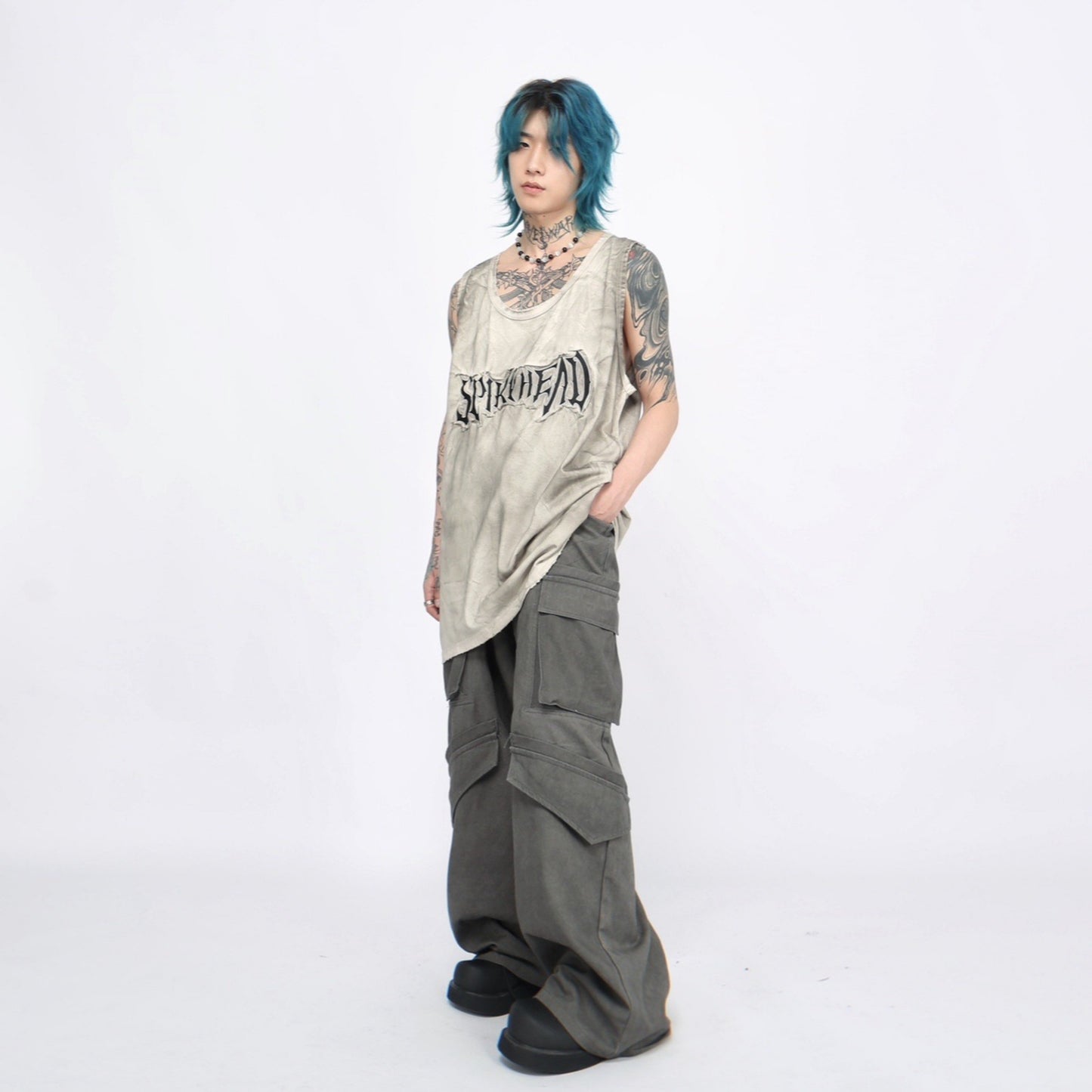 WASTELAND DIRT SLEEVELESS SHIRT MNW1794
