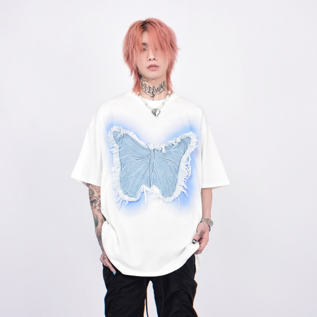 COLOR BUTTERFLY T-SHIRT MNW555