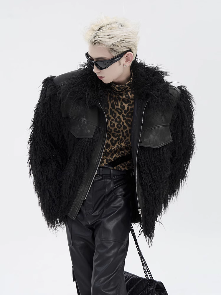 SWITCHABLE ECO FUR PU JACKET MNW1526