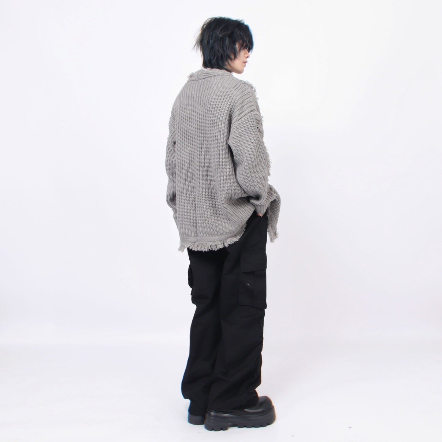 ROUGH DAMAGE CARDIGAN MNW1445