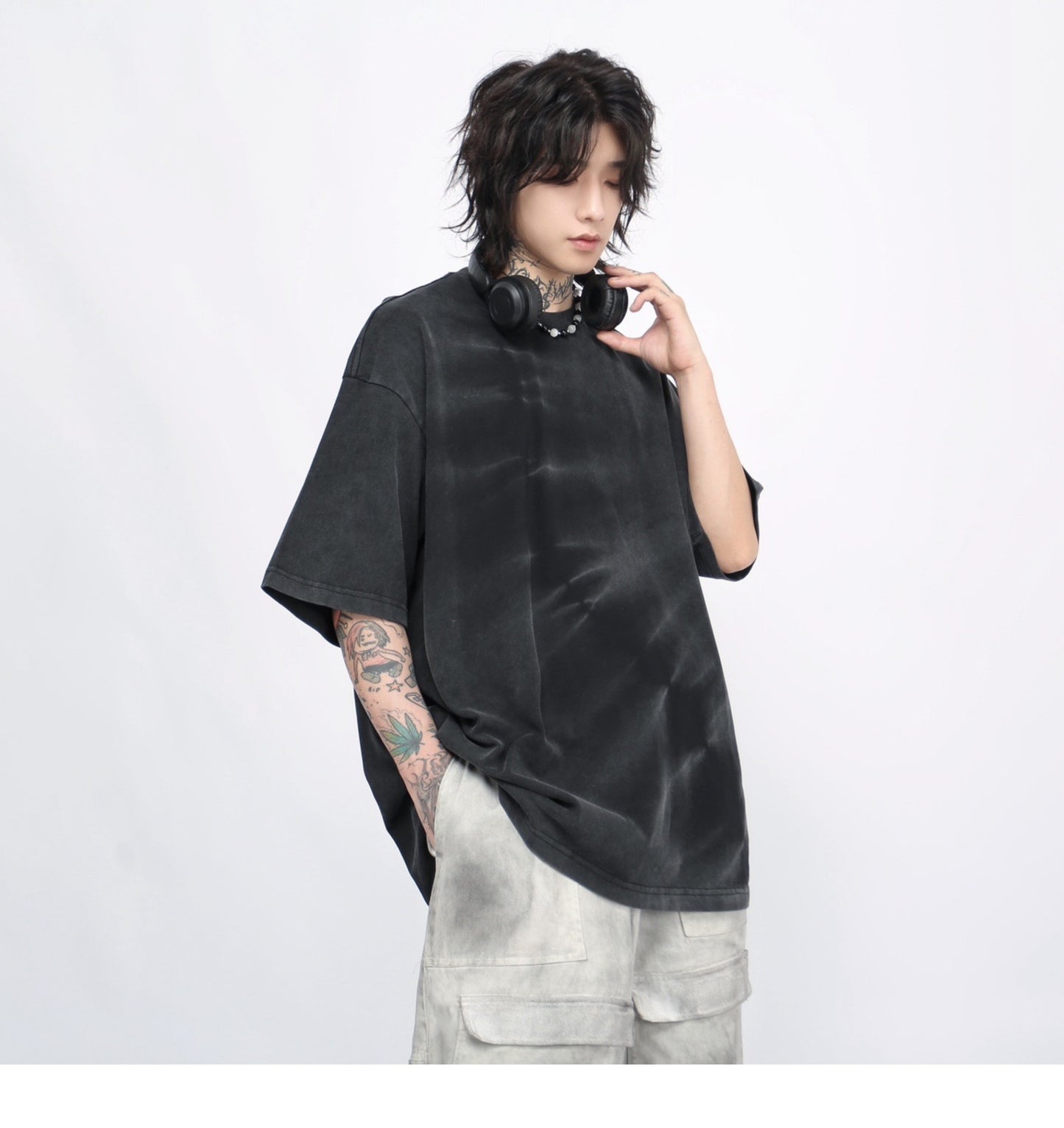 IRREGULAR TIE-DYE T-SHIRT MNW18