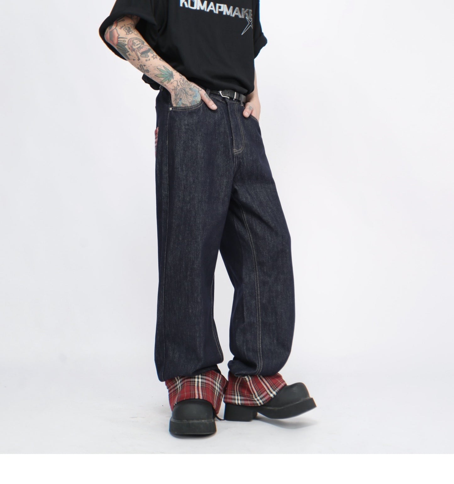 HEM CHECK DENIM MNW1860