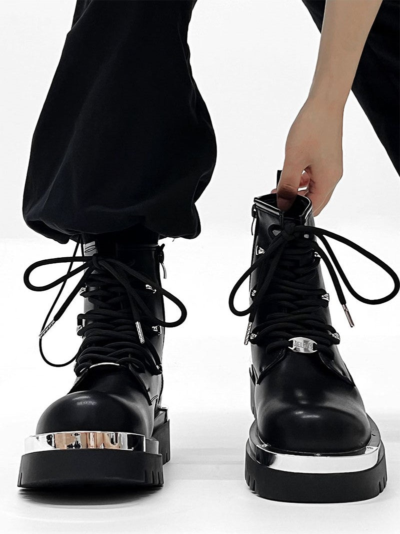 METAL LACE UP BOOTS MNW1254