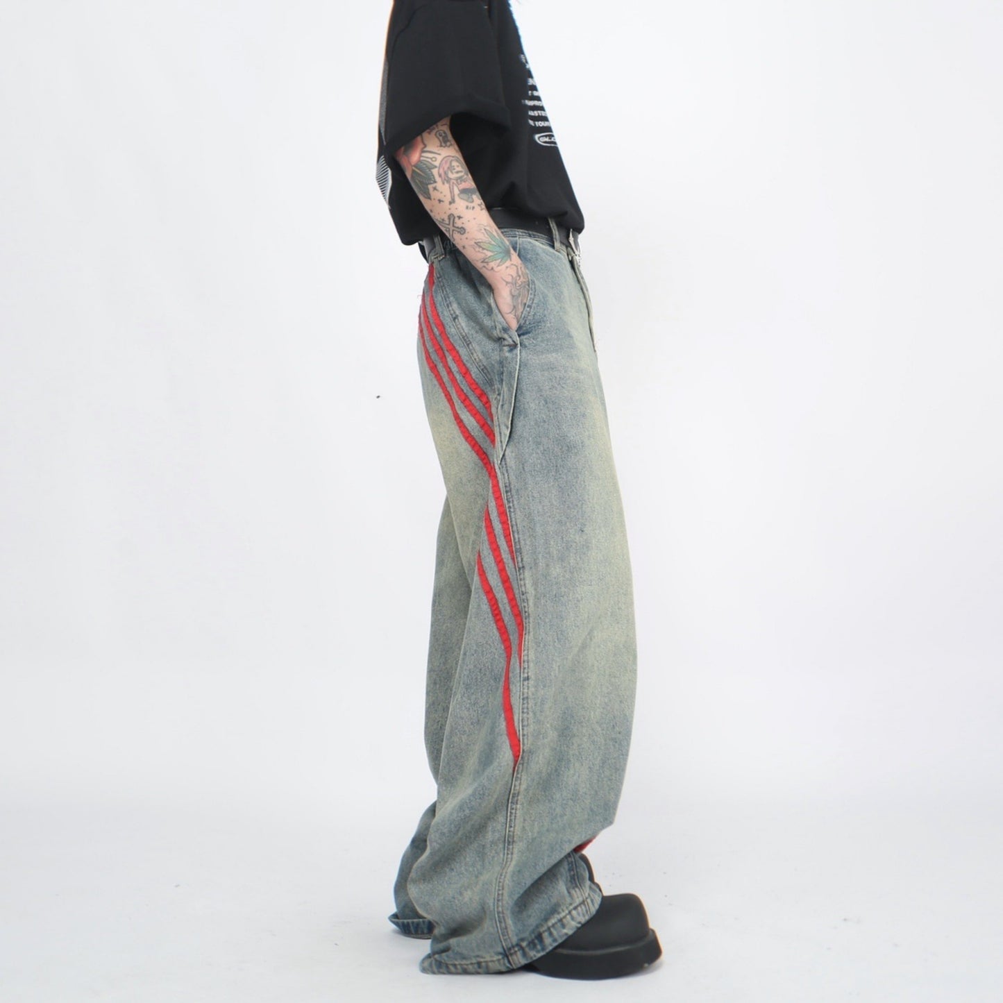 DIAGONAL LINE DENIM MNW1771