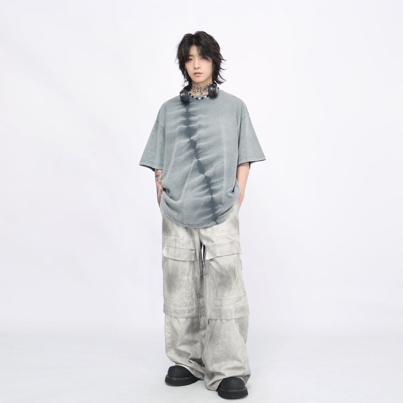 IRREGULAR TIE-DYE T-SHIRT MNW18