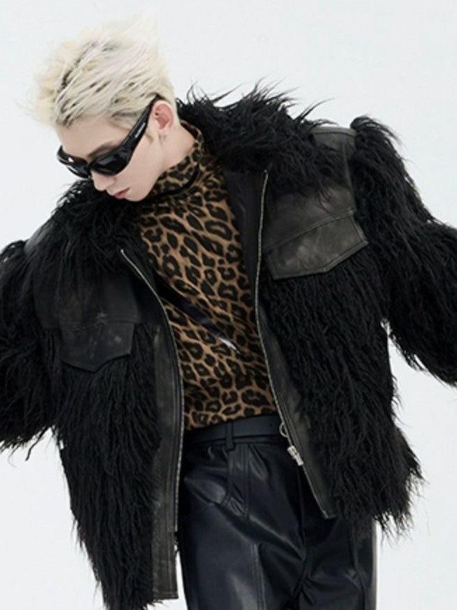 SWITCHABLE ECO FUR PU JACKET MNW1526