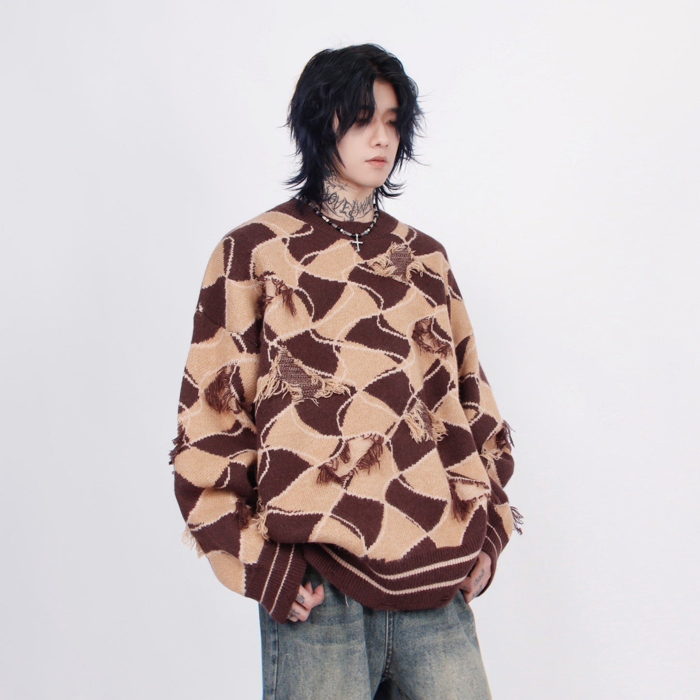 GEOMETRIC WAVE KNIT MNW1444