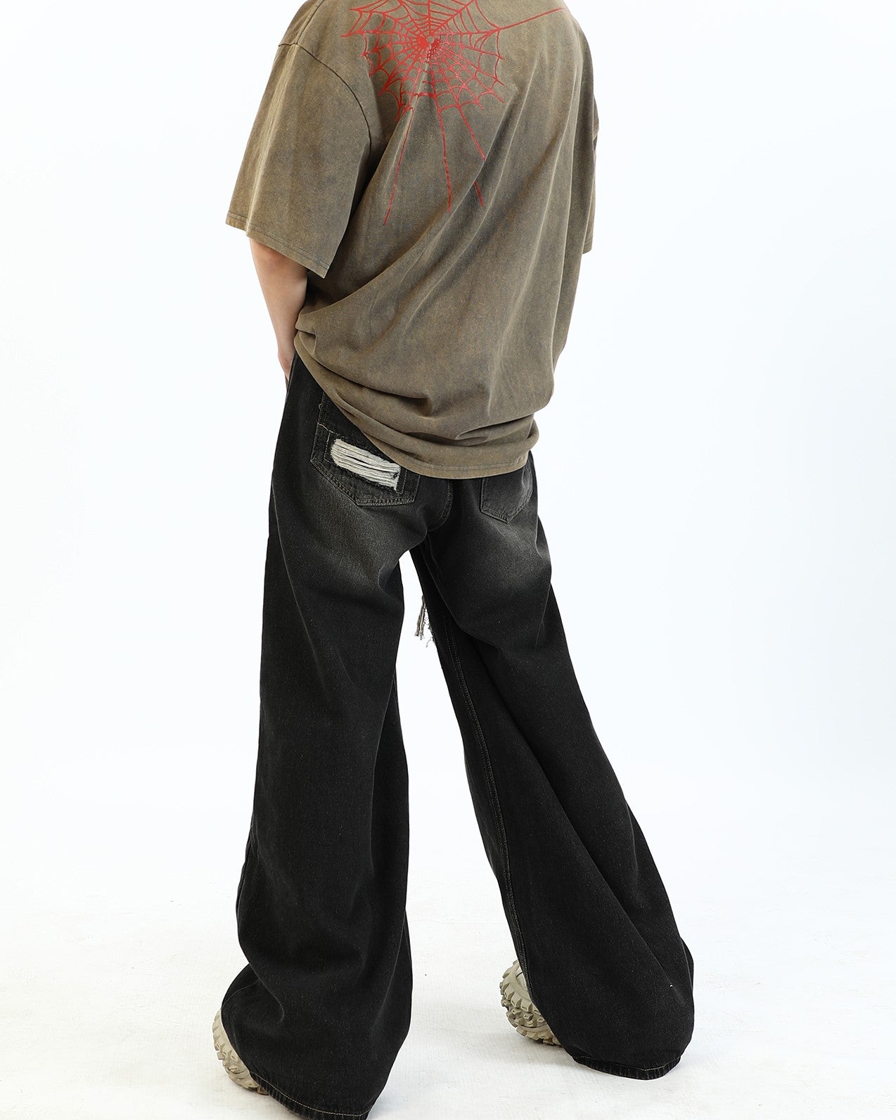 FRONT CRASH DENIM PANTS MNW466