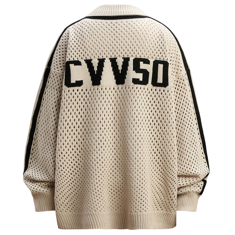 NUMBERING MESH CARDIGAN MNW1922