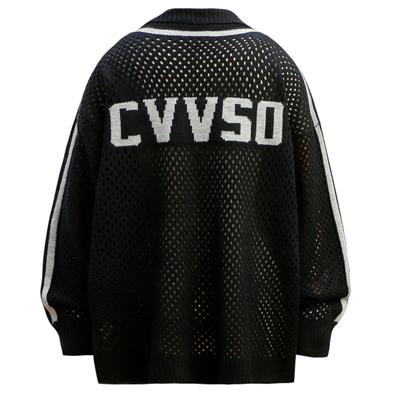NUMBERING MESH CARDIGAN MNW1922