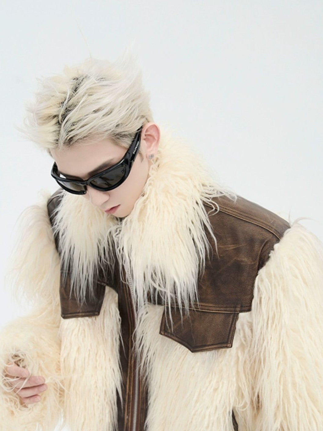 SWITCHABLE ECO FUR PU JACKET MNW1526