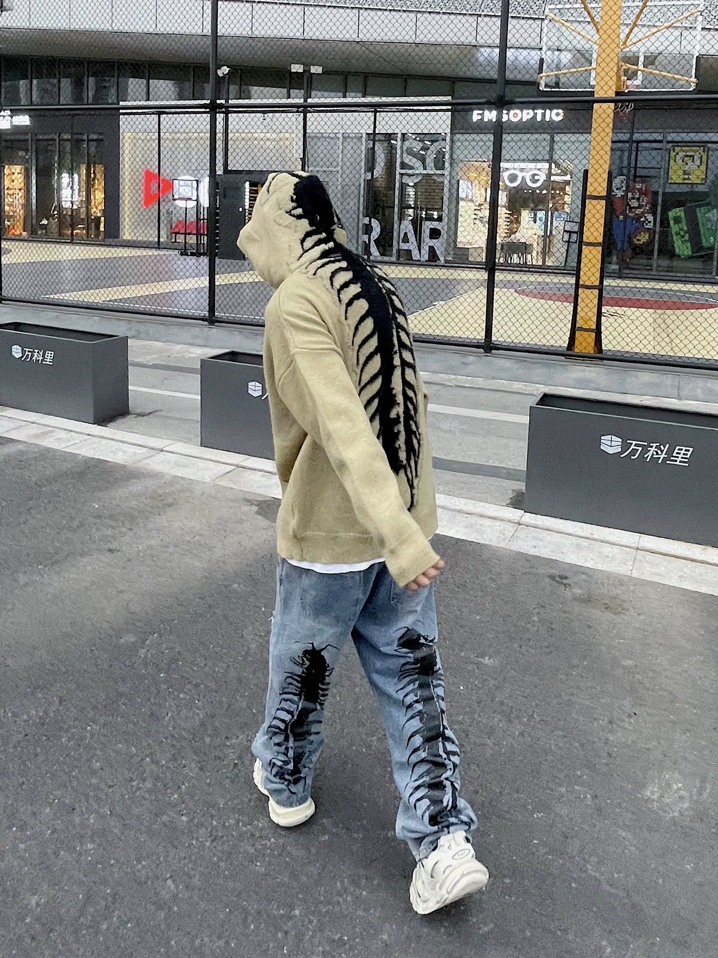 SKULL KNIT HOODIE MNW1989