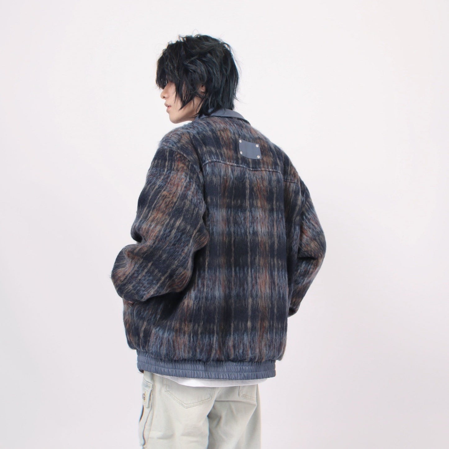 CHECK SHAGGY BLOUSON MNW1284