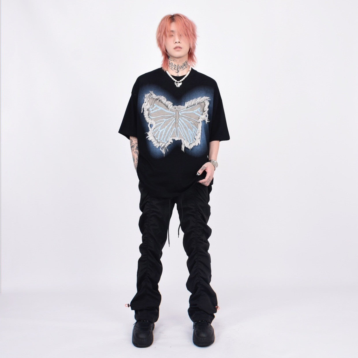 COLOR BUTTERFLY T-SHIRT MNW555