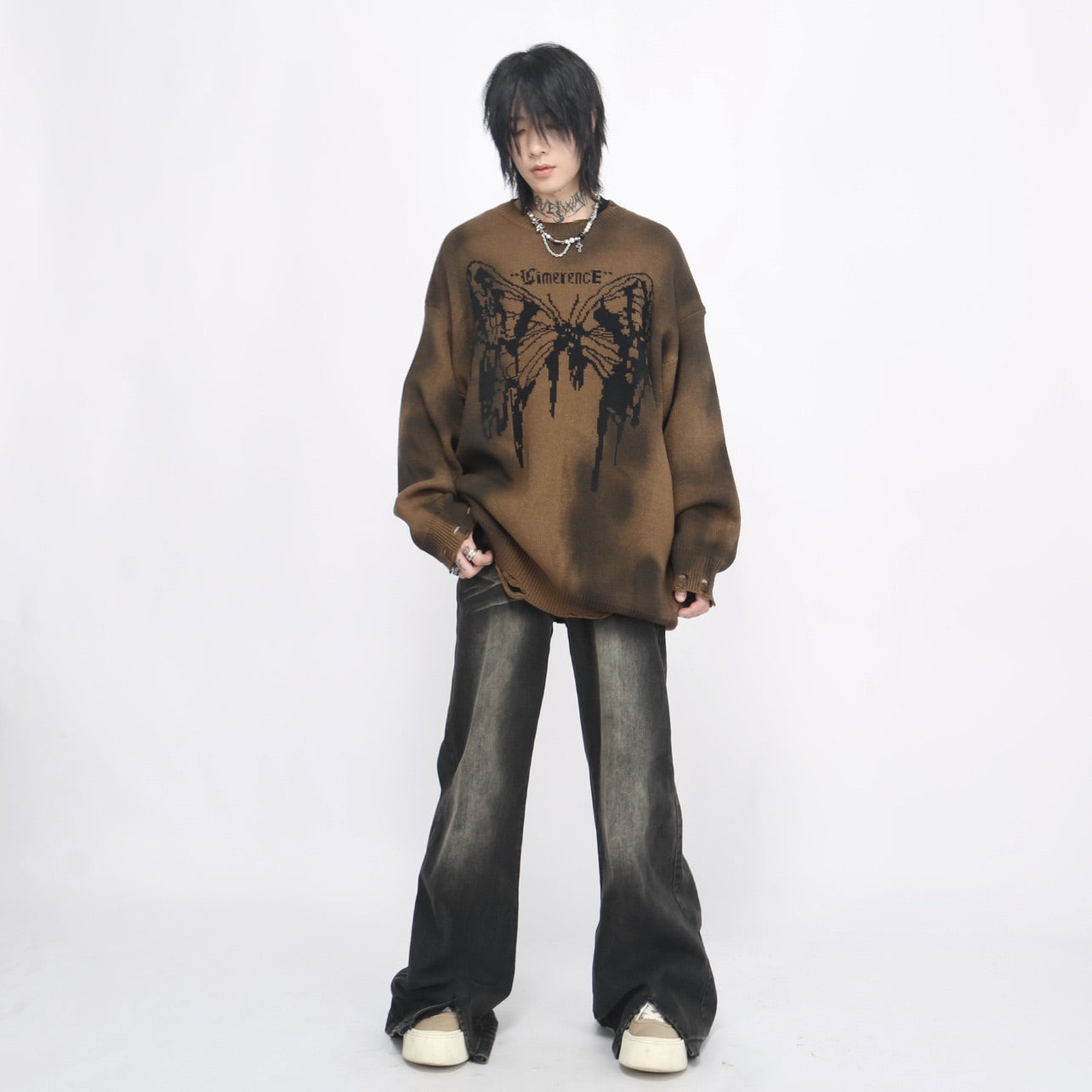 BUTTERFLY DAMAGE KNIT MNW1892