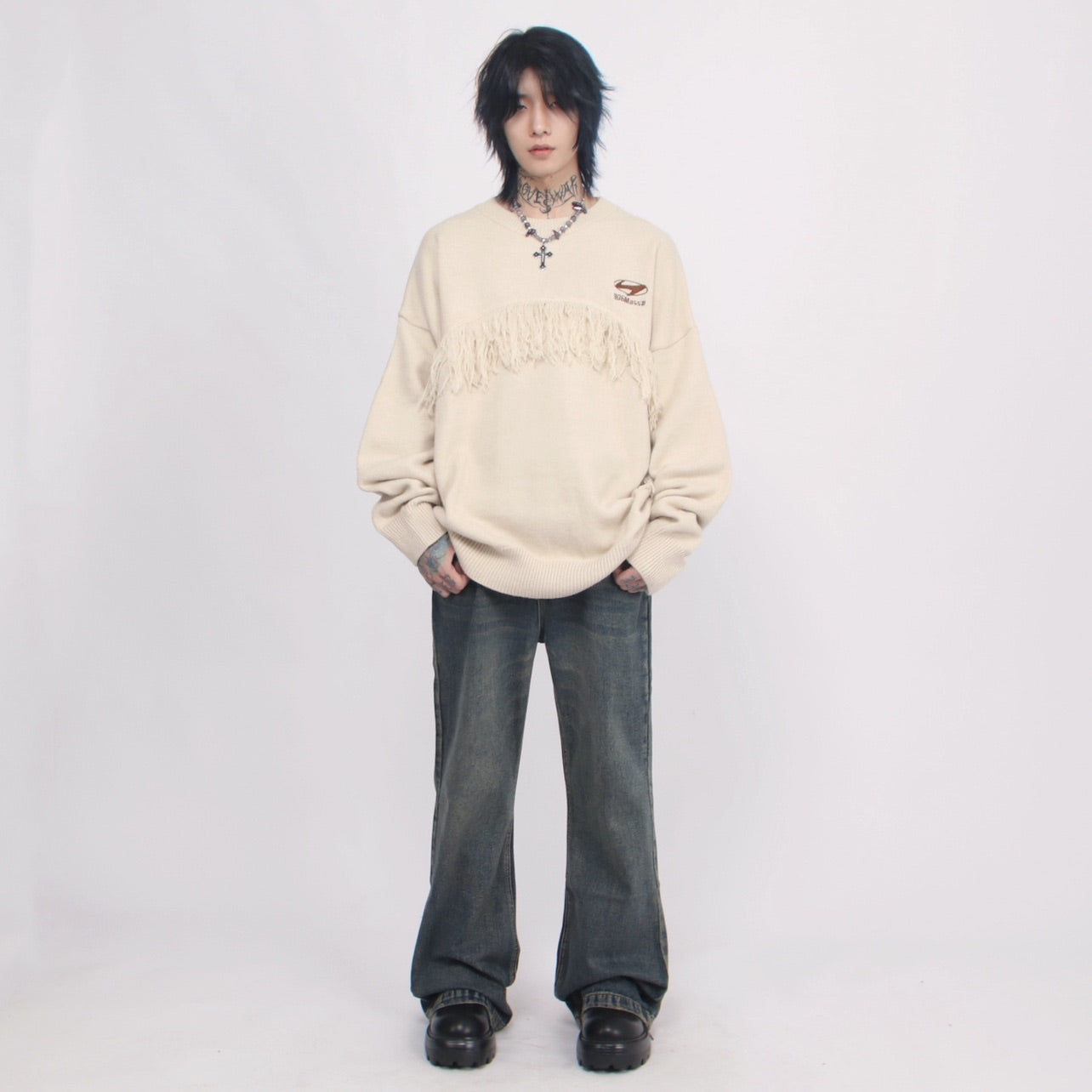 FRINGE PLAIN KNIT MNW1166