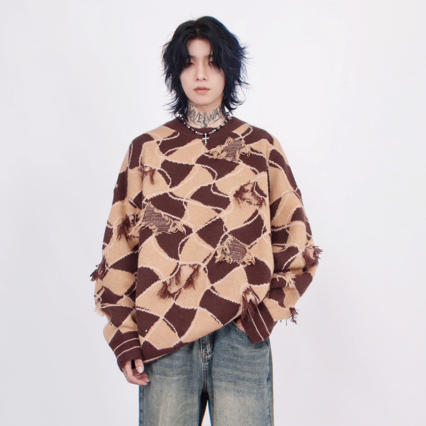 GEOMETRIC WAVE KNIT MNW1444