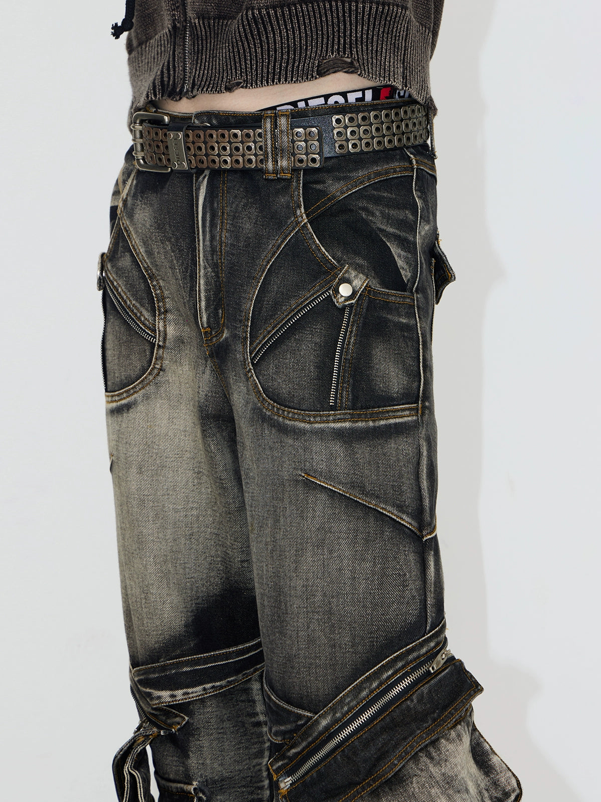 ULTRA FULL-METAL PUNK CARGO DENIM MNW1964