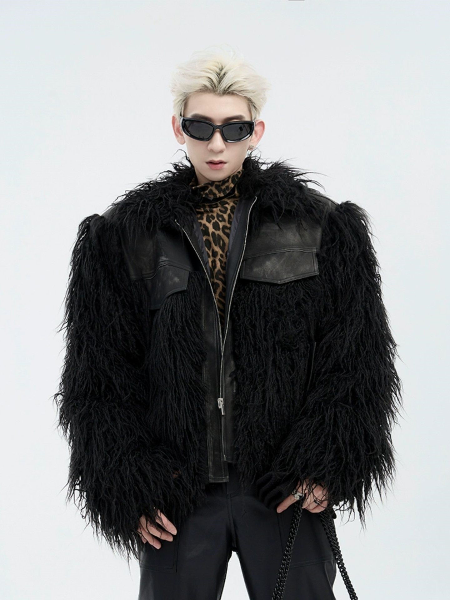 SWITCHABLE ECO FUR PU JACKET MNW1526