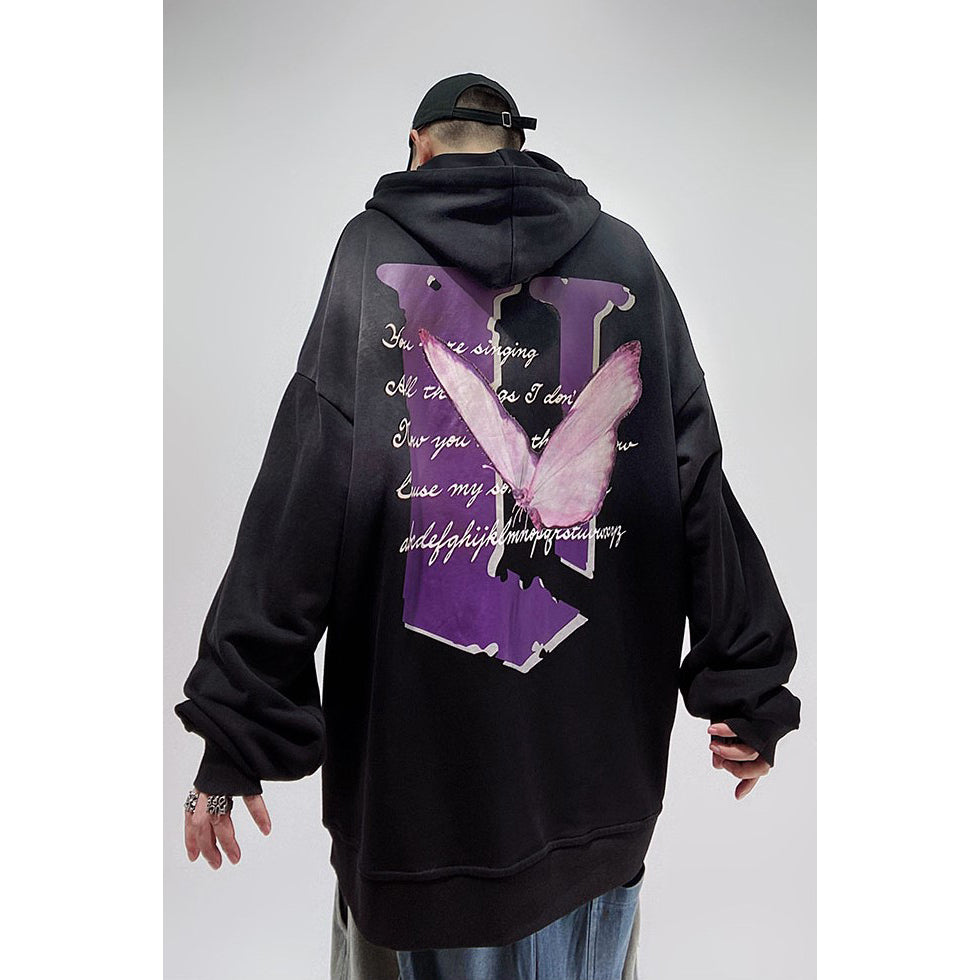 WORN OUT BUTTERFLY HOODIE MNW1505
