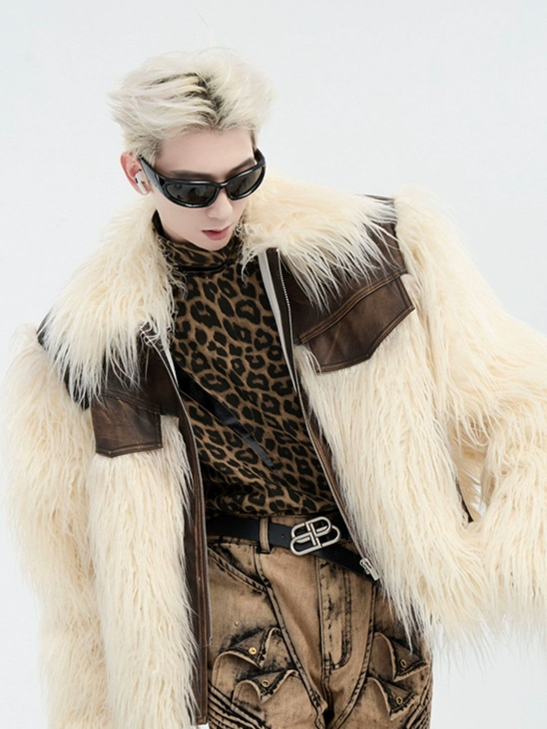SWITCHABLE ECO FUR PU JACKET MNW1526